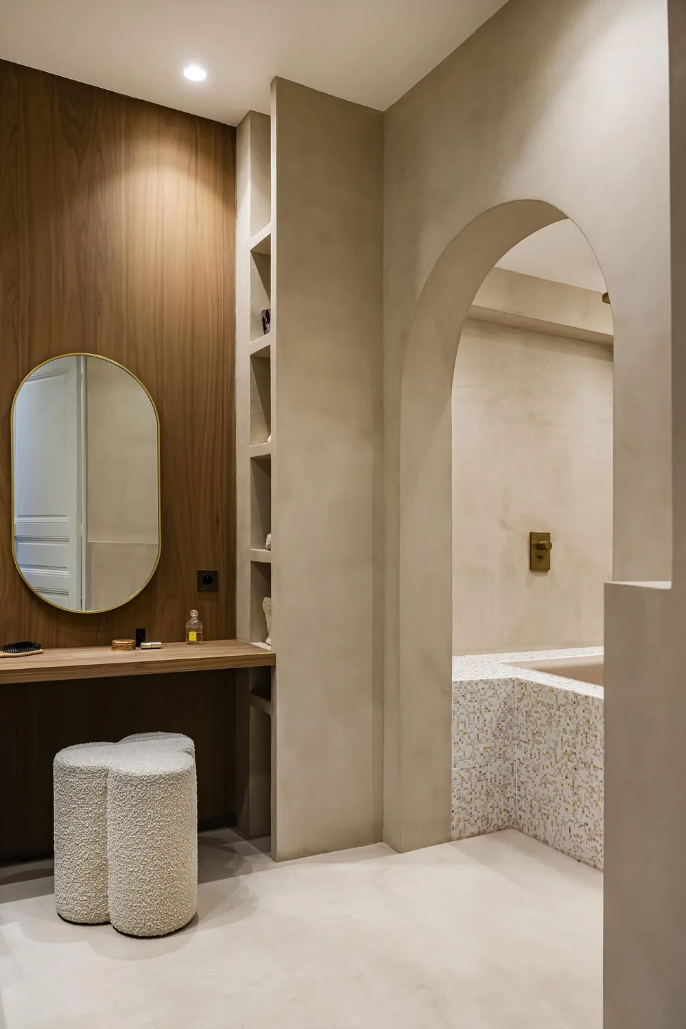 Passage vers la baignoire — Projet Laffitte, Neuilly-sur-Seine
