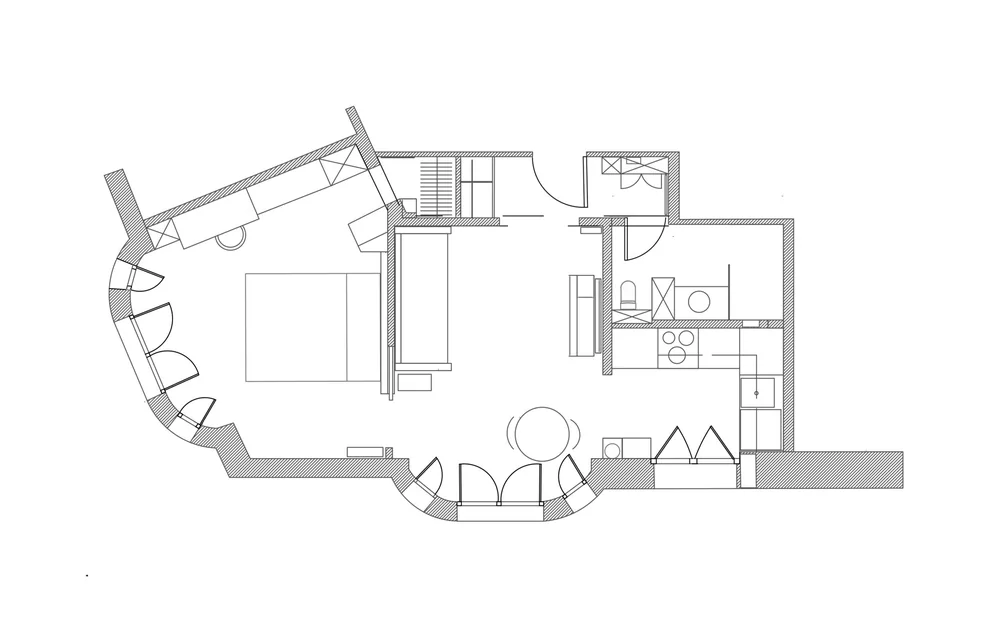 Plan d’aménagement de l’appartement — Projet Ledru-Rollin, Paris 11e